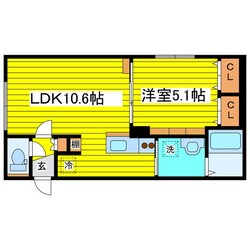 環状通東駅 徒歩3分 2階の物件間取画像